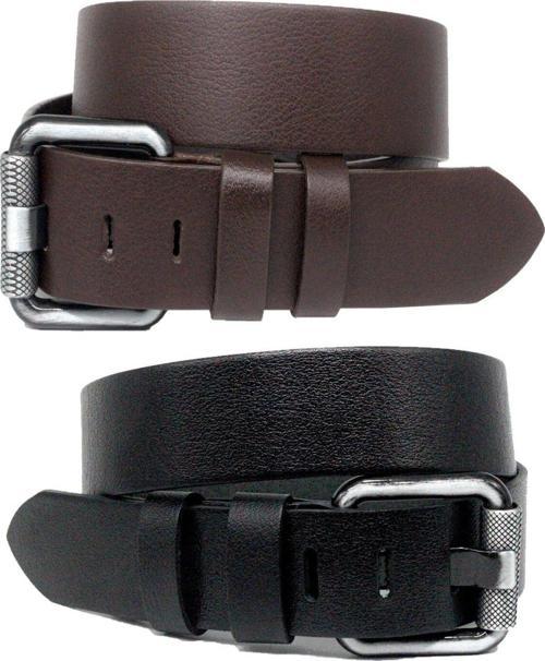 2'Li Hakiki Deri Erkek Kot Kemeri 4,5 Cm