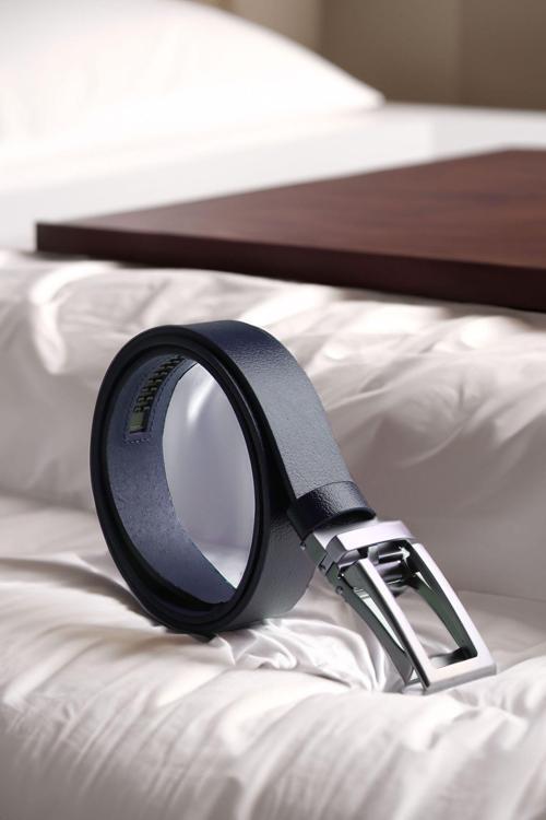 Manda Derisi Otomatik Tokalı Deliksiz Erkek Kemeri - Otomatik Kemer