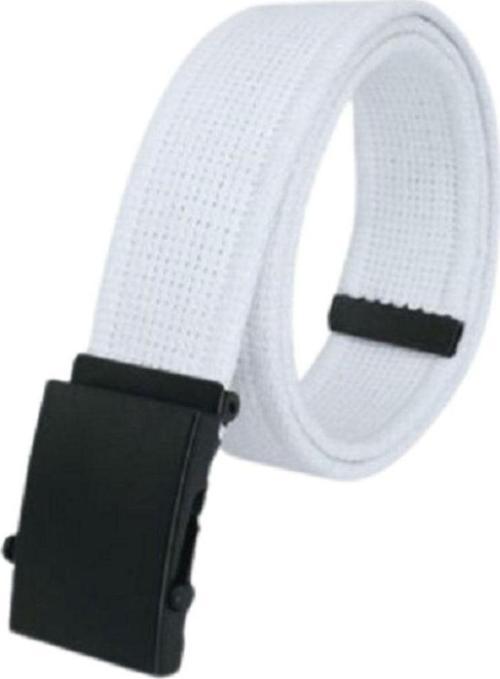 Unisex Siyah Tokalı Kolon Kemeri 4Cm Beyaz