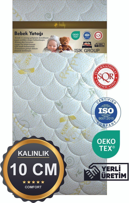 Cocuk Ve Bebek Yatak Sünger Bebek Yatağı Full Ortopedik Anne Yanı Park Yatak Yk10