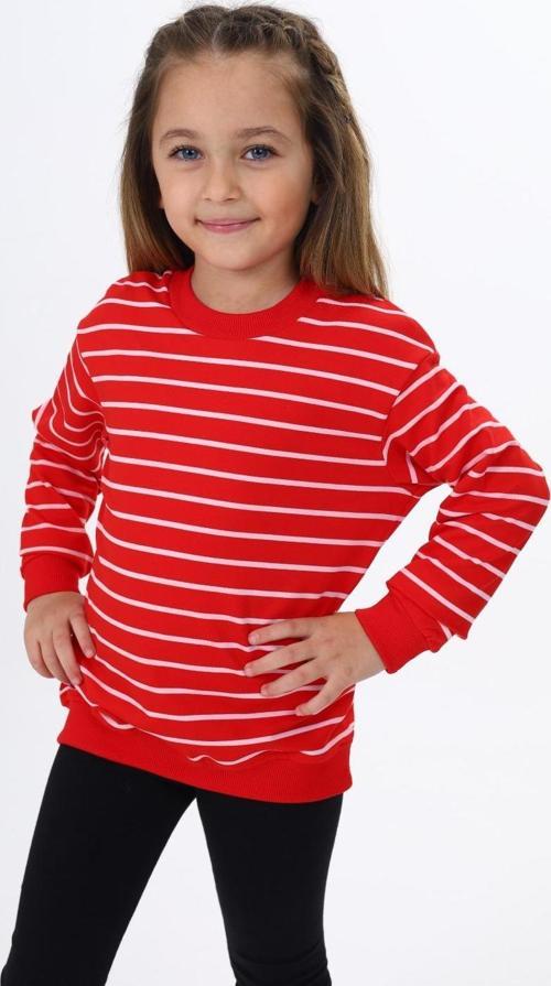 Toontoy Kız Çocuk Çizgili Sweatshirt