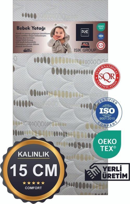 Alez Hediyeli Cocuk Ve Bebek Yatak Sünger Full Ortopedik Anne Yanı Park Yatak Puresleep15