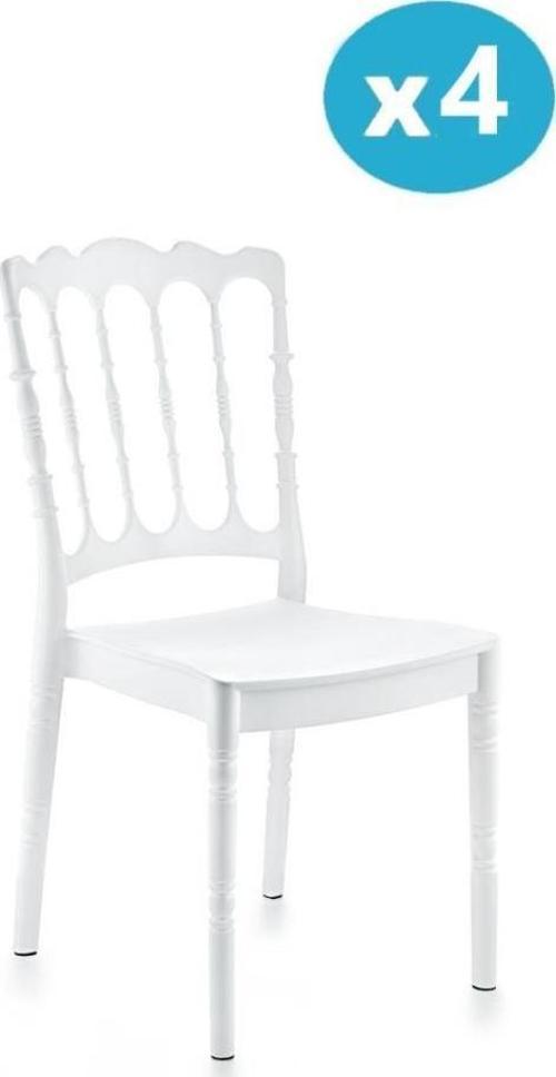 SY-2526 Estate Plastik Modern Bahçe Düğün Sandalye 4'lü Set