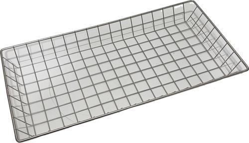 Paslanmaz Çelik Metal Sepet 49,5x25,5x4,5cm (1 Adet)
