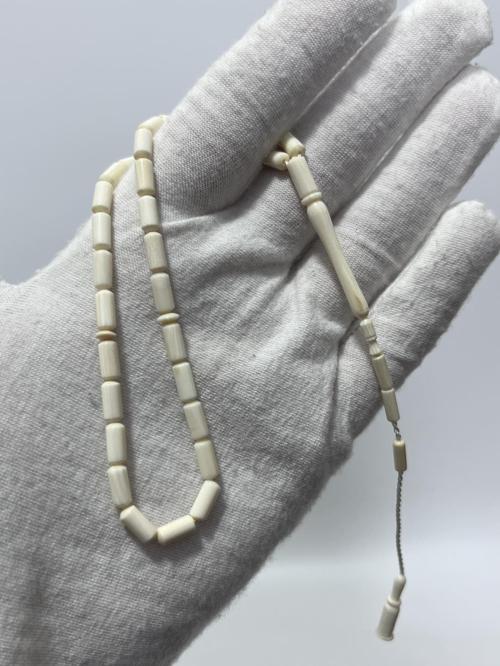 Kesme Fildişi Tesbih 5,44 Gram - Koleksiyonluk Fil Dişi Tespih