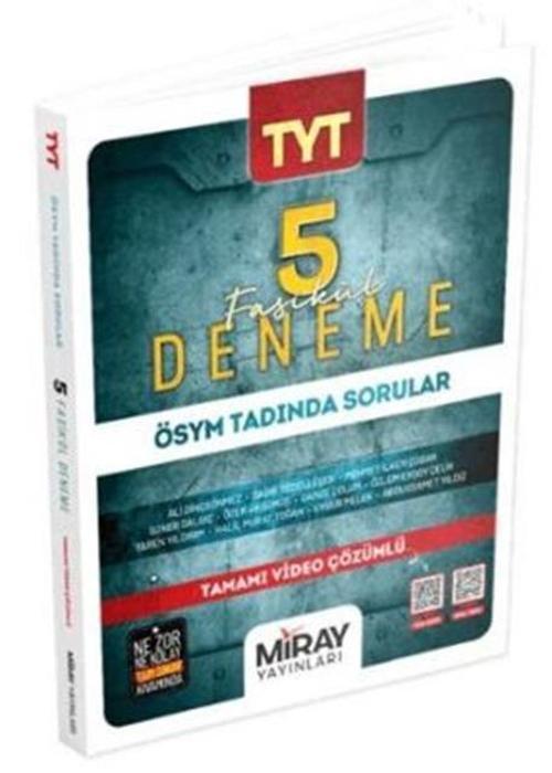 TYT Tüm Dersler Fasikül 5 Deneme Çözümlü Miray Yayınları