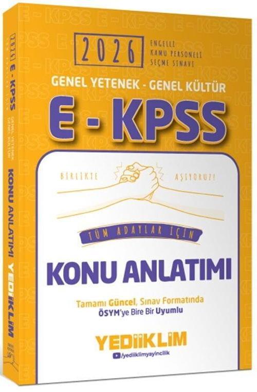2026 EKPSS Genel Yetenek Genel Kültür Tüm Adaylar İçin Konu Anlatımı Yediiklim Yayınları