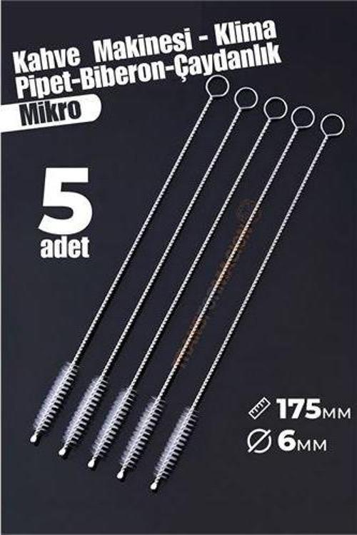 Mikro Fırça Klima Biberon Pipet Fırçası 5 Adet