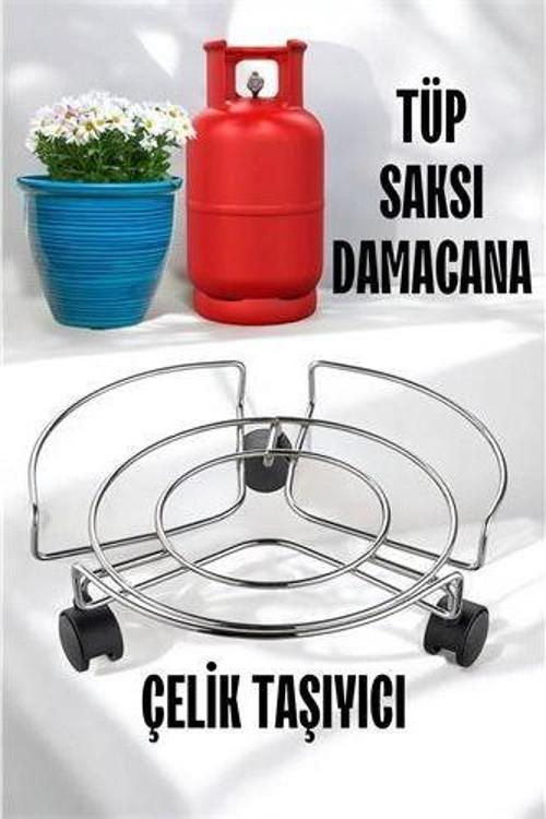 Saksı Tüp Damacana Altlığı Tekerlekli Taşıyıcı