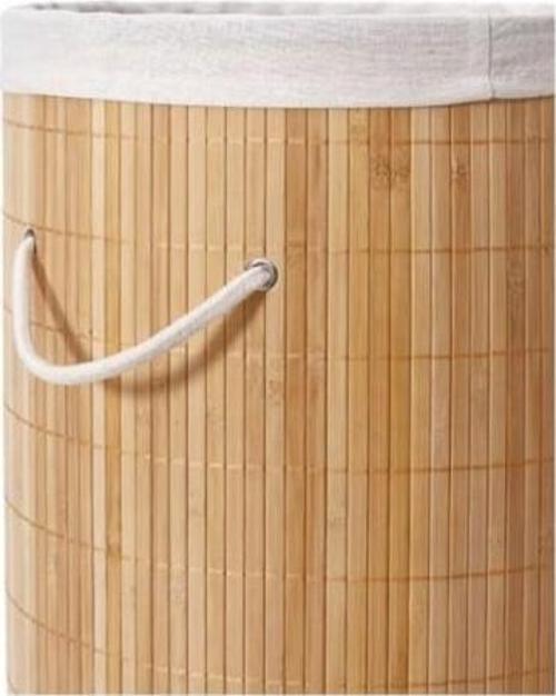Ev Düzeni için Yuvarlak Bambu Kirli Sepeti