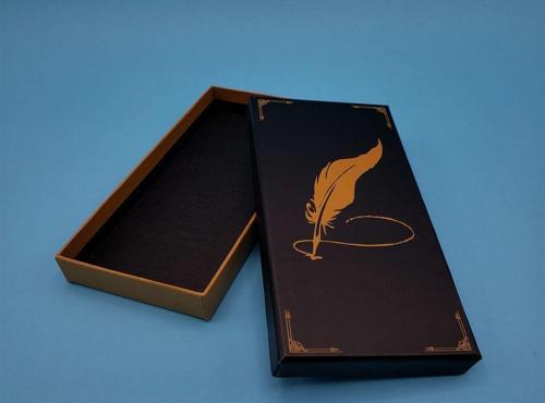 Büro Ev Ofis Hediyesi için Siyah Tüylü Kalem Tasarım Kalem Kutusu