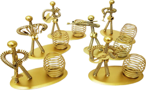 Özel Hediye için Hediyelik Müzisyen Adam Model Sarı Metal Kalemlik