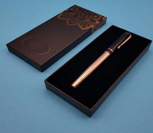 Büro Ev Ofis Hediyesi için Tekli Kutulu Model Roller Metal Kalem