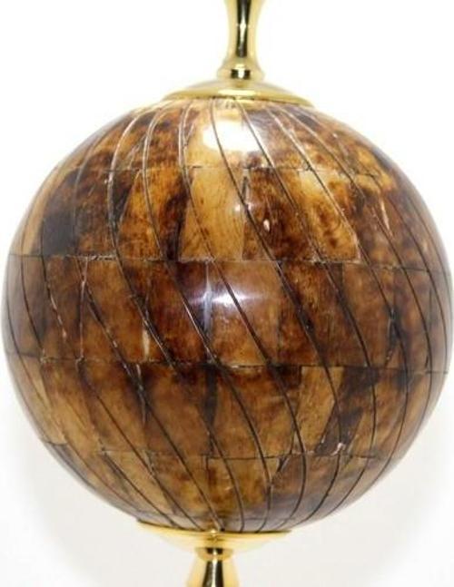 Büro Ev Ofis Dekoru için Pirinç Yapım Kemikli Dünya Küresi
