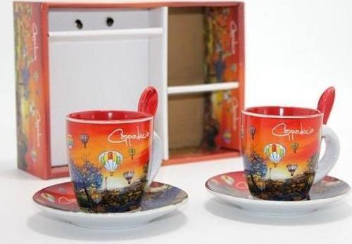 Büro Ev Ofis Hediyesi için 2KİŞİLİK Yöresel Dizayn Kahve Fincanı