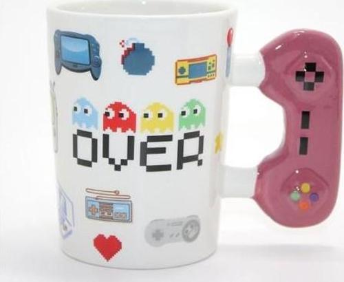 Büro Ev Ofis Hediyesi için Porselen Game Over Stil Kupa Bardak