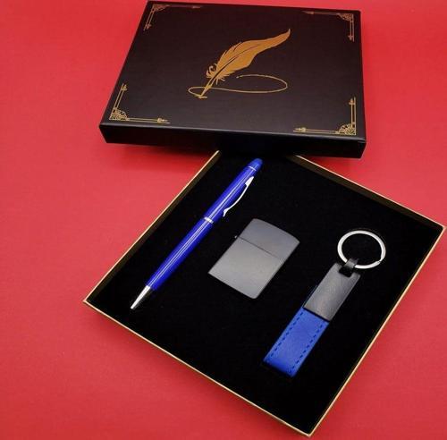 Büro Ev Ofis Hediyesi için 3PARÇA Metal Kalem Çakmak Anahtarlık Seti