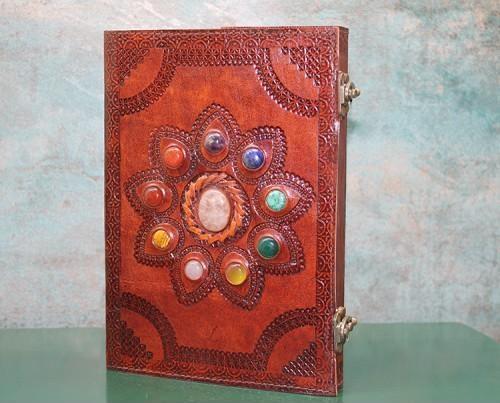 Büro Ev Ofis Hediyesi için Taşlı Tarz Deri Defter
