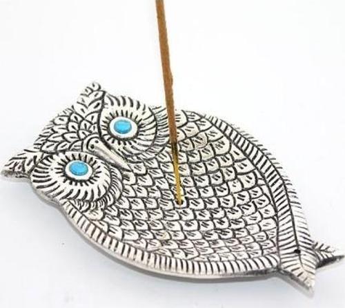 Büro Ev Ofis Kokusu için Baykuş Dekor Metal Tütsülük