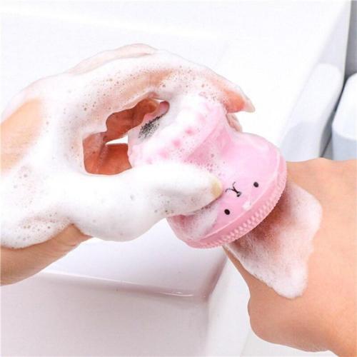 Büro Personel Bakımı için Mini Silikon El Yüz Cilt Siyah Nokta Peeling Fırçası