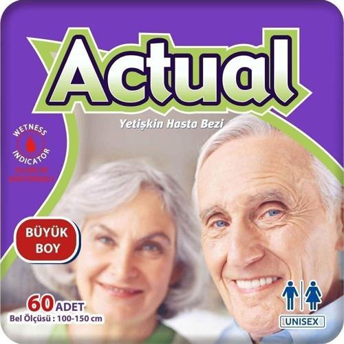 2'Li Large Beden Büyük Boy Yetişkin Hasta Bezi 30X2 (60 Adet)
