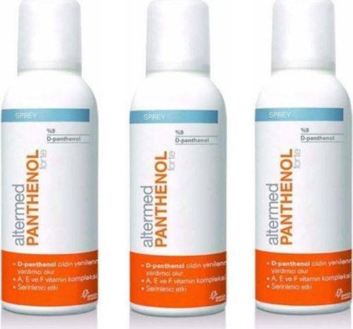 Yüksek Oranda D-Panthenol A, E Ve F Vitaminleri Içeren Nemlendirici Sprey 150 Ml X3 Adet