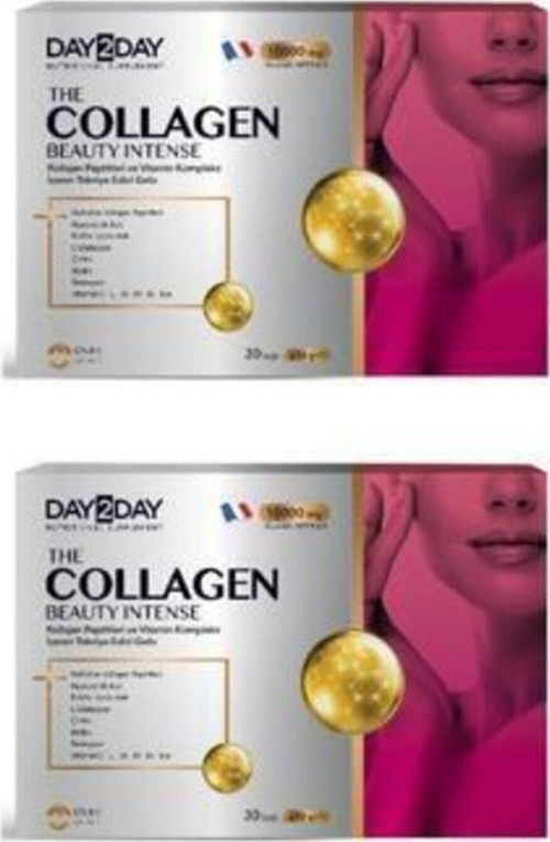 Çilek Aromalı 2 Adet The Collagen Beauty Intense 30 Saşe X 12 Gr