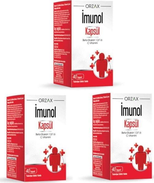 İmunol Ocean Beta Glukan 1,3/1,6 Ve C Vitamini Içeren Imunol 40 Kapsül*3 Adet