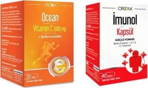 İmunol Ocean Vitamin C 1000Mg 30 Kapsül + Imunol 40 Kapsül