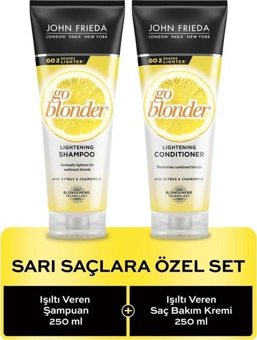 Sheer Go Blonder Sarı Saçlar İçin Özel Set ( Go Blonder Şampuan 250 Ml +Go Blonder Saç Kremi 250 Ml)