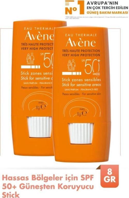 Stick Zones Sensibles Spf 50 Güneş Koruyucu Stick 8 Gr X 2
