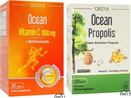 Vitamin C 1000Mg 30 Tablet Ve Propolis Sprey 20 Ml