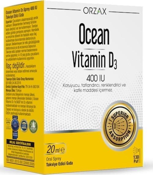 Vitamin D3 400 Iu Sprey 20 Ml