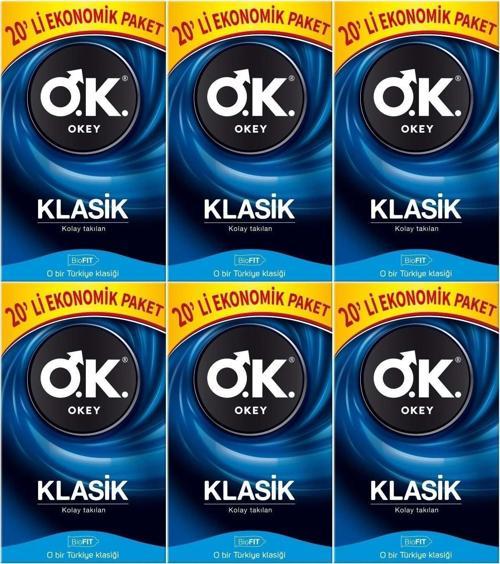 Prezervatif 120 Adet Klasik Ekonomik Pk (6Pk*20)