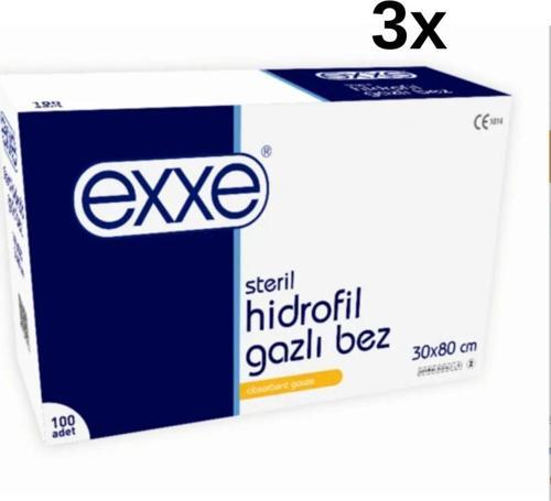 Steril Hidrofil Gazlı Bez (30X80 Cm 2 Parça) 100 Adet 3 Kutu