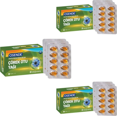 Çörek Otu Yağı 30 Kapsül X3 Adet