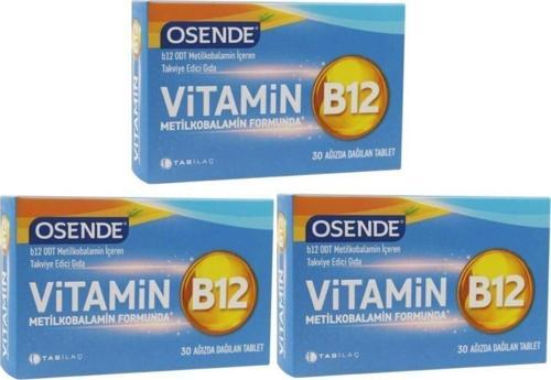 Tab Vitamin B12 30 Tablet X 3 Adet