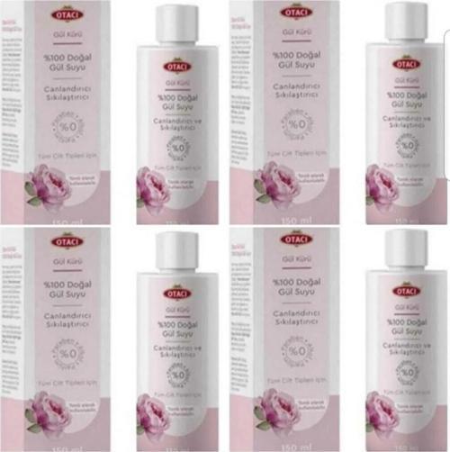 Gül Kürü %100 Doğal Gül Suyu 150Ml X 4 Adet Gülsuyu 116