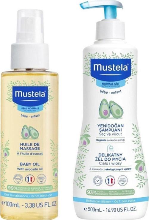 Bebek Bakım Masaj Yağı 100Ml - Gentle Cleansing Gel Yenidoğan Şampuanı 500 Ml