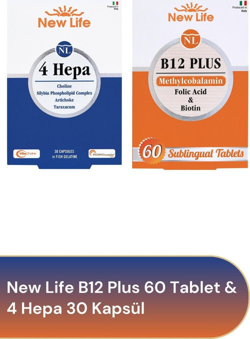 B12 Plus 60 Tablet & 4 Hepa