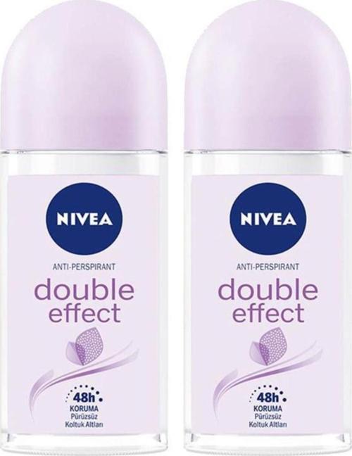 Nıvea Double Effect 50 Ml Kadın Roll-On 2 Adet 4224221597