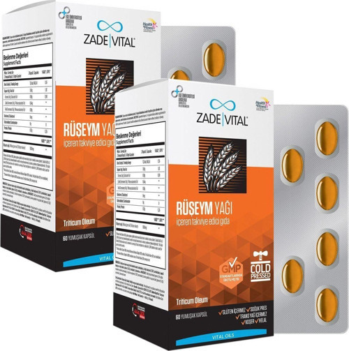 Rüşeym Yağı Triticum Vulgare, Wheat Germ (2 Kutu) 120 Kapsül