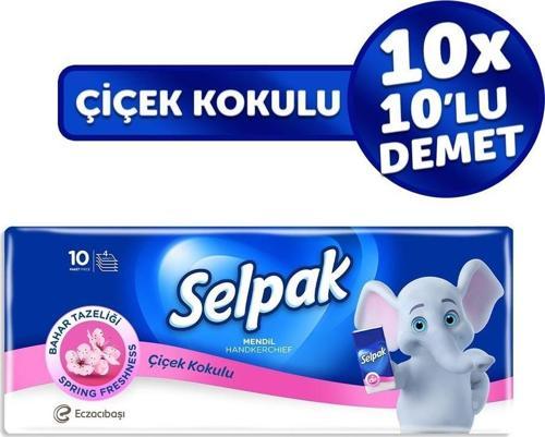 ® Çiçek Kokulu Mendil 100'Lü (10*10)