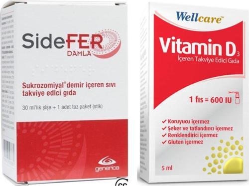 Damla 30 Ml Ve Wellcare Vitamin D3 600Iu 5 Ml Sprey