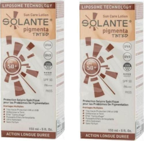 Pigmenta Tinted (Renkli) Güneş Losyonu Spf 50+ Losyon 150 Ml X2 Adet