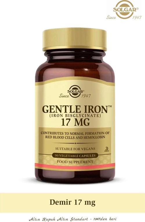 Gentle Iron 17 Mg 90 Kapsül