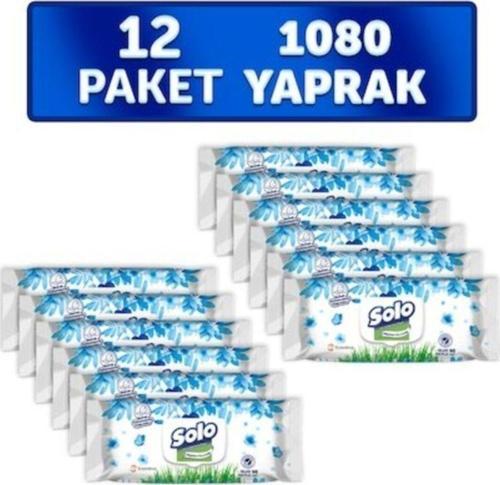 Islak Havlu Kapaklı 90 Yaprak Okyanus Ferahlığı X 12'Li Set