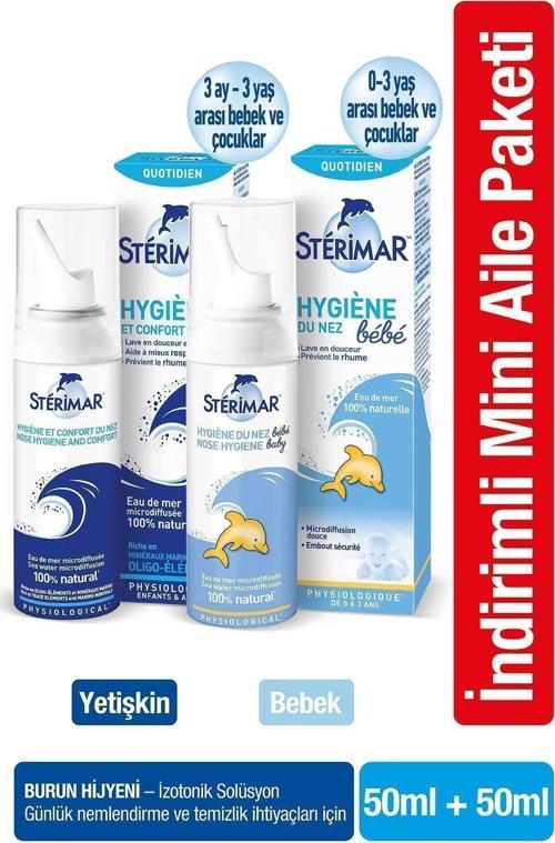 Isotonic Yetişkin Burun Spreyi 50Ml + Isotonic Baby Burun Spreyi 50Ml