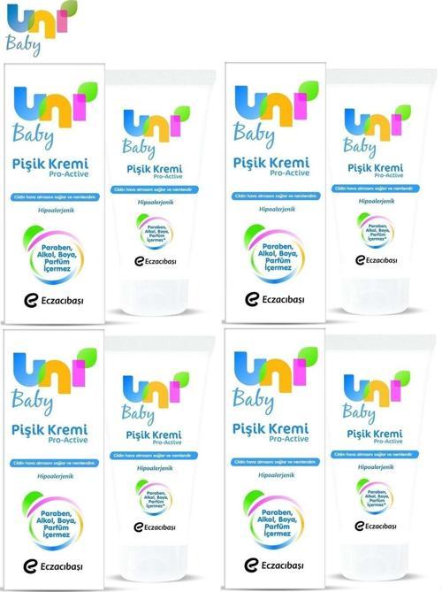 Bebek Bakım Pişik Önleyici Kremi 75Ml Pro Active (4 Lü Set)