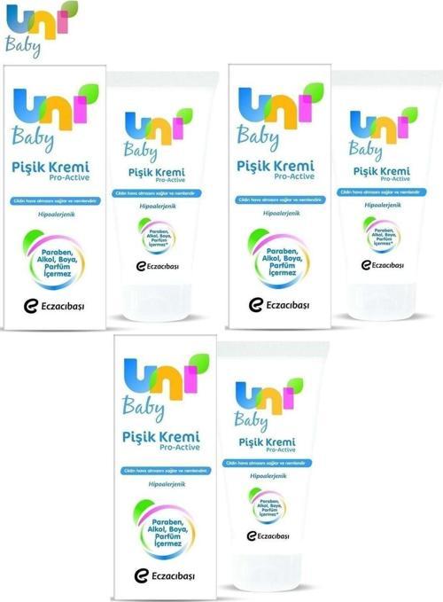 Bebek Bakım Pişik Önleyici Kremi 75Ml Pro Active 3 Lü Set